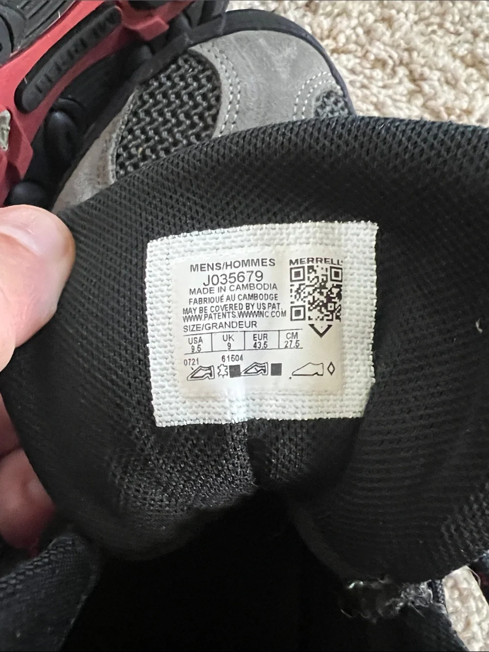 Merrell durable hiking